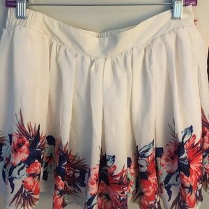 Women’s Rewind Large Hibiscus Print Skirt